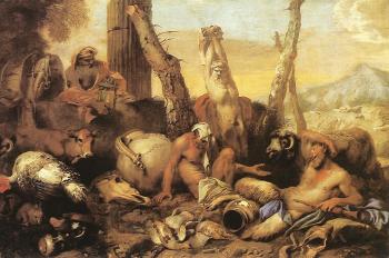 Giovanni Benedetto Castiglione : The Fable of Diogenes
